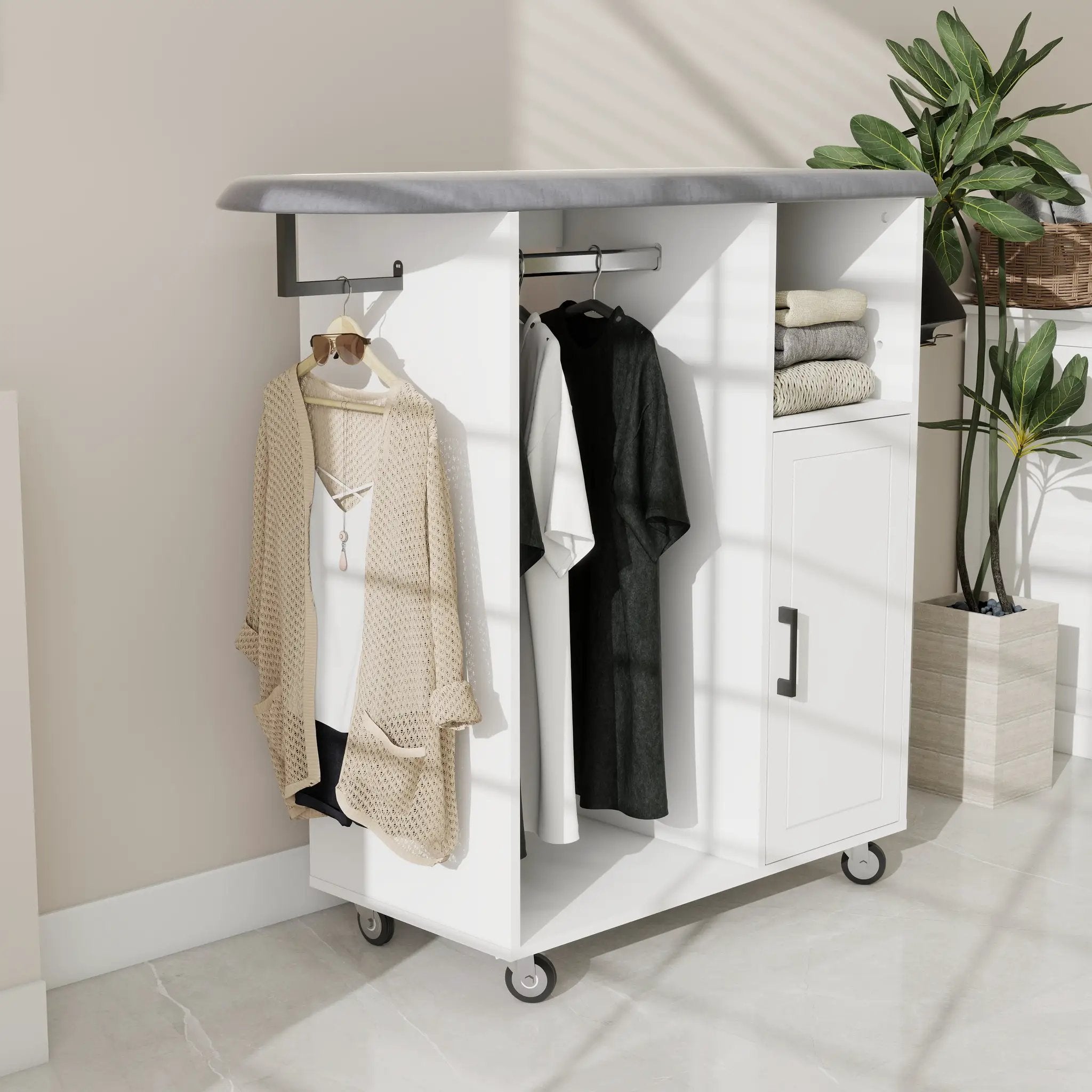 Ironing Cart with Rolling Ironing Board by HouseOfZazla
