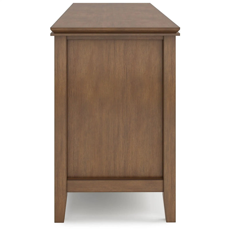 Artisan - TV Media Stand - Rustic Natural Aged Brown by HouseOfZazla