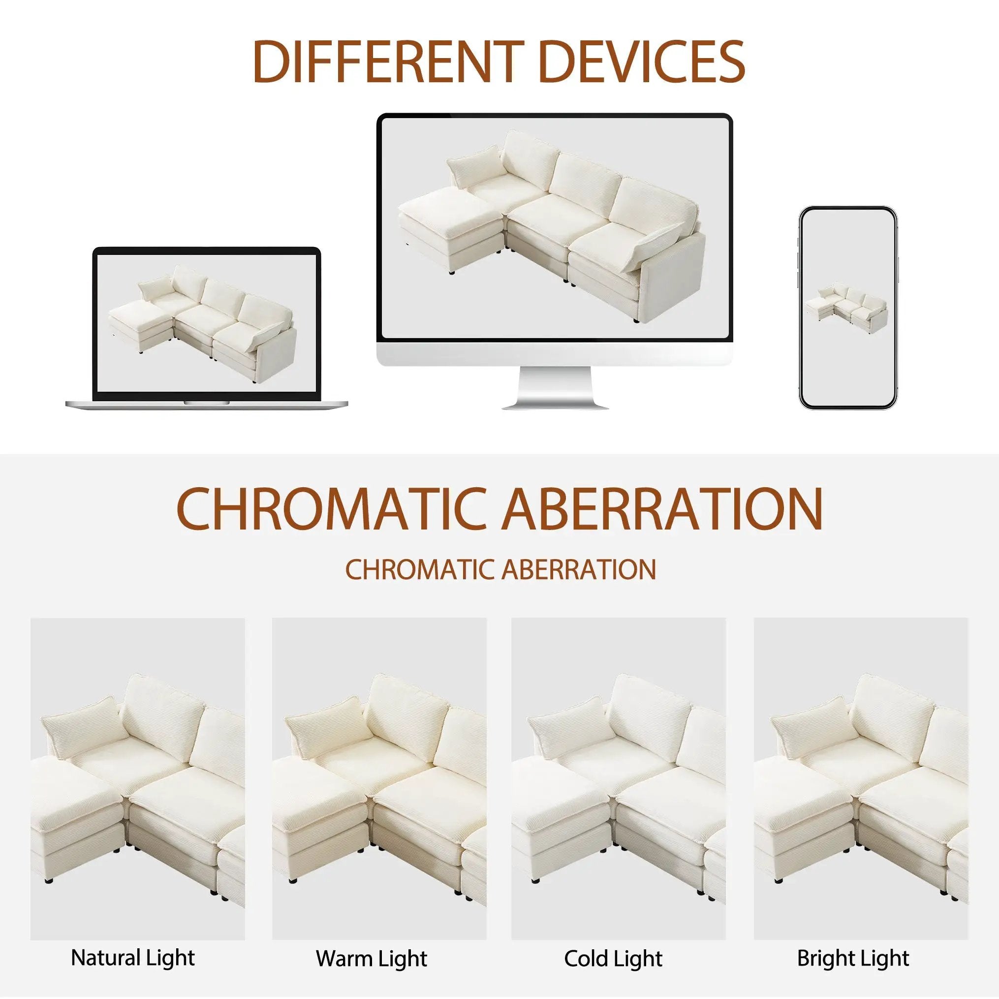 104" Plush Cloud 3 Seater Sofa: Modular Design with Ottoman by HouseOfZazla