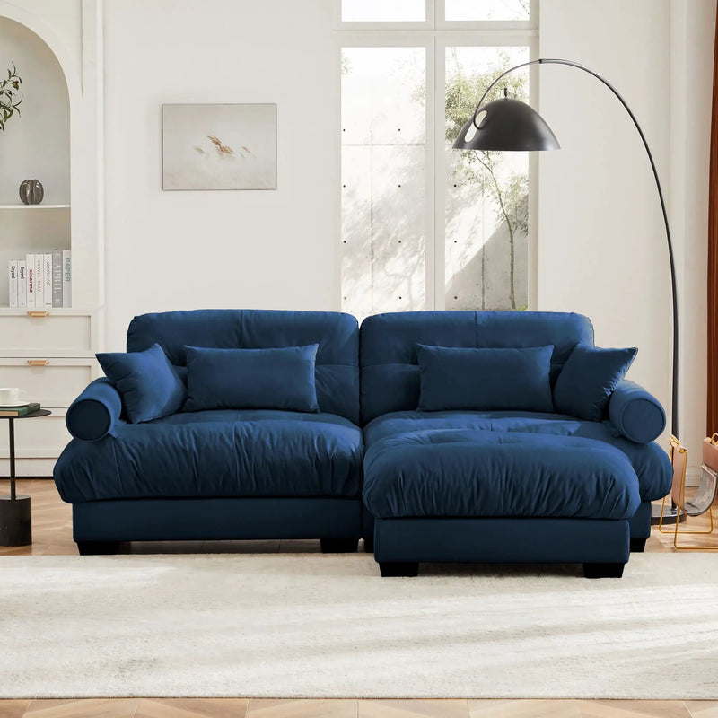 Super Comfort Oversized Modular Sectional Sofa With Movable Ottoman by Unique Piece Furniture