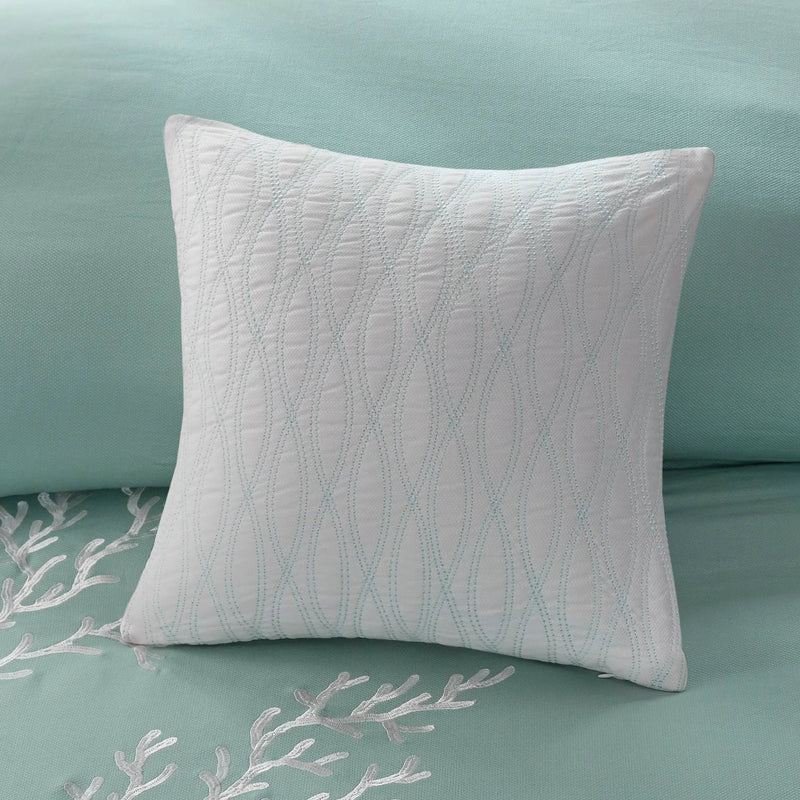 Duvet Cover Mini Set Aqua King/Cal King by HouseOfZazla