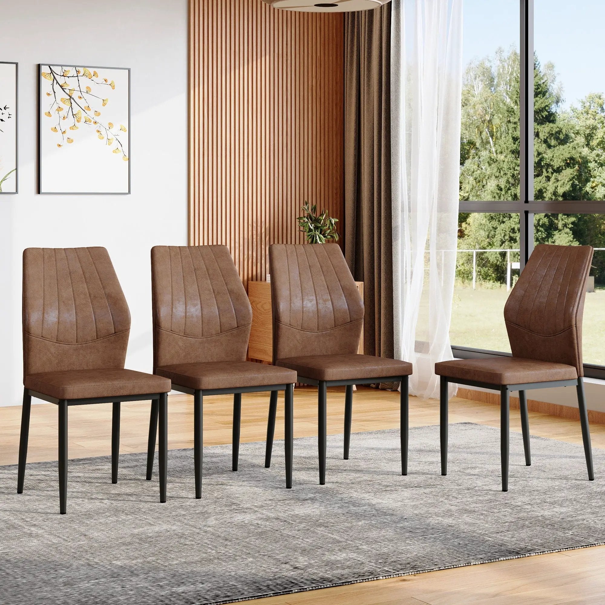Dining Chairs With Shell Pattern, Comfort And Style by Unique Piece Furniture