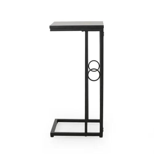 Essex Set of 2 Modern Black Metal End Tables by HouseOfZazla