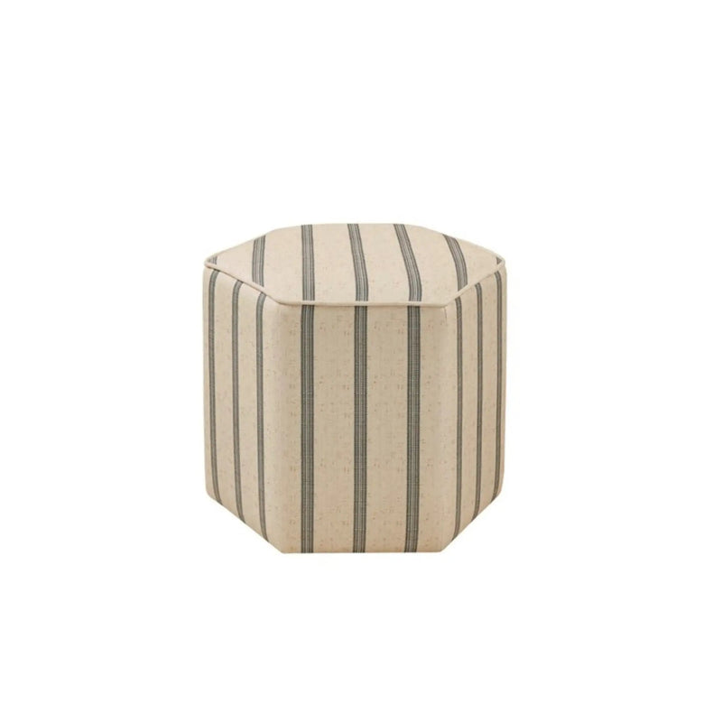 Accent Ottoman Printed Stripe by Unique Piece Furniture