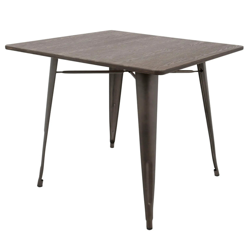 Oregon - Industrial / Farmhouse Dining Table - Espresso by HouseOfZazla