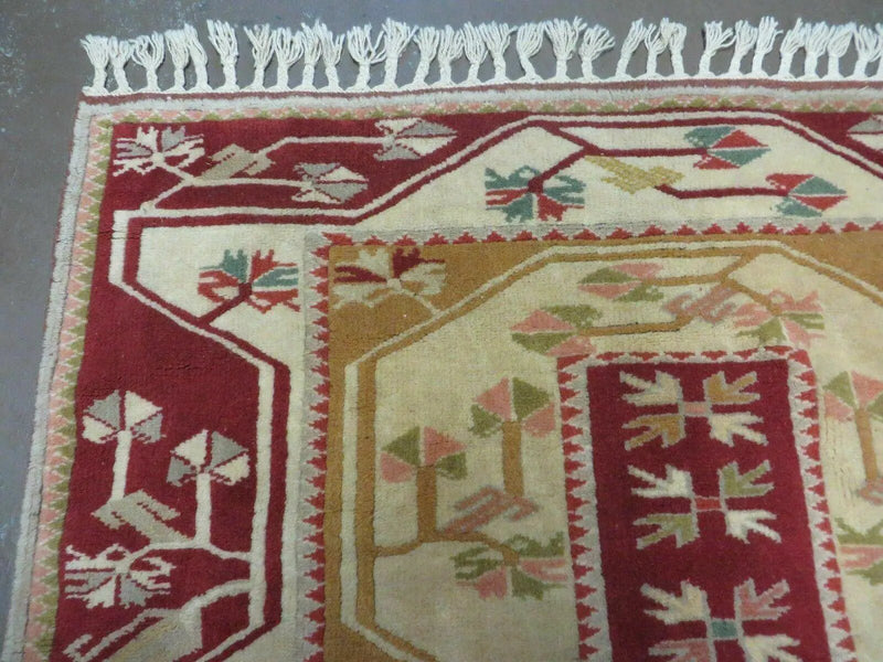 4' X 6' Vintage Handmade Knotted Turkish Kazak Pattern Wool Rug Carpet Nice by Jewel Rugs