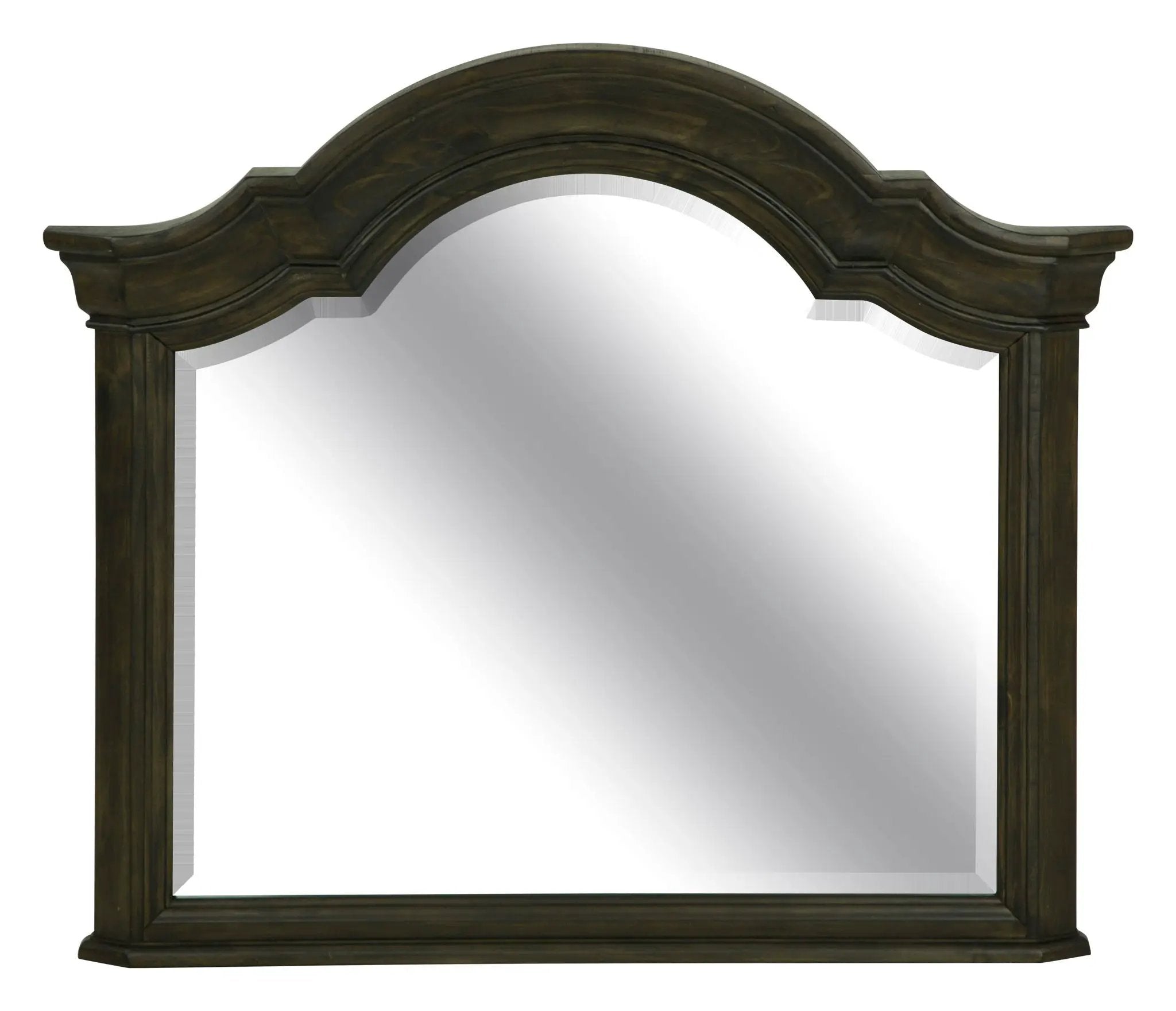 Bellamy - Drawer Dresser With Shaped Mirror - Peppercorn by Unique Piece Furniture