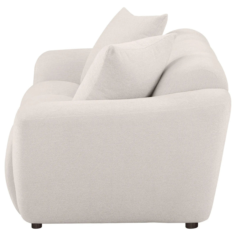 Destino Chenille Upholstered Splayed Arm Loveseat Greige by Unique Piece Furniture