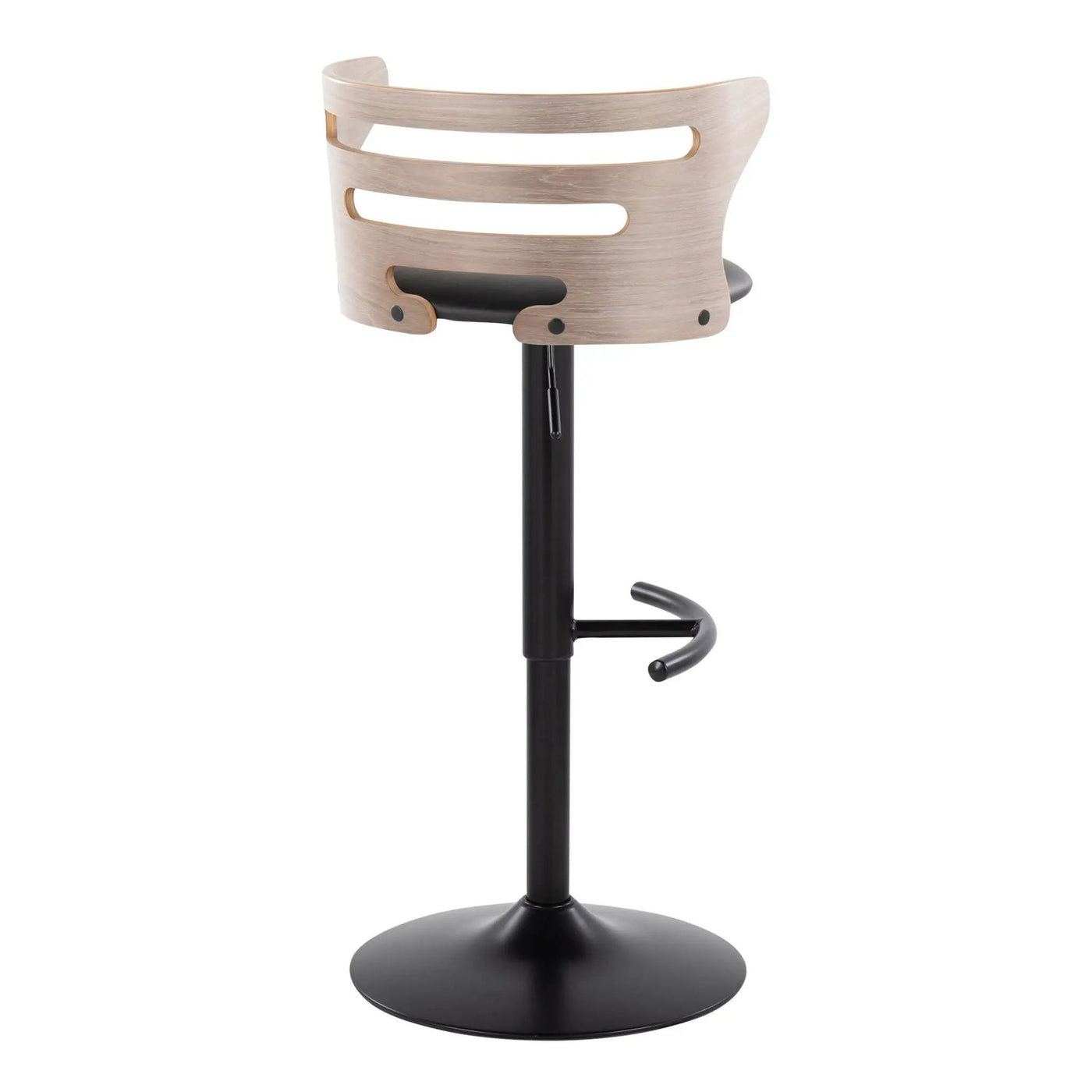 Cosi - Mid Century Modern Adjustable Barstool, Swivel With Rounded T Footrest (Set of 2) by HouseOfZazla