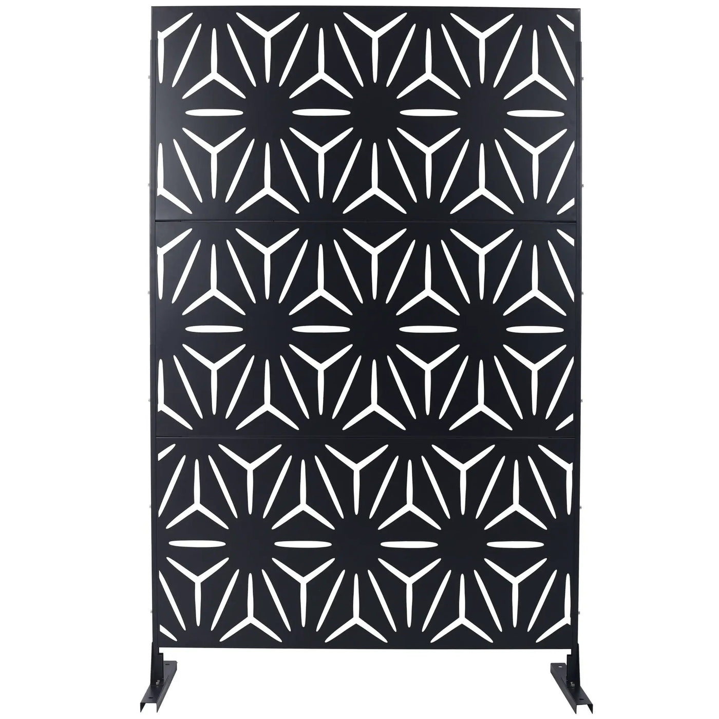 Outdoor & Indoor Metal Privacy Screen, Freestanding Decorative Panels by HouseOfZazla
