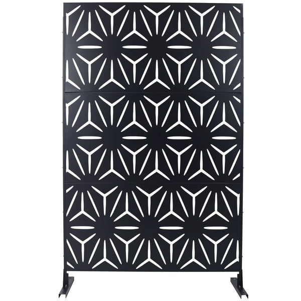 Outdoor & Indoor Metal Privacy Screen, Freestanding Decorative Panels