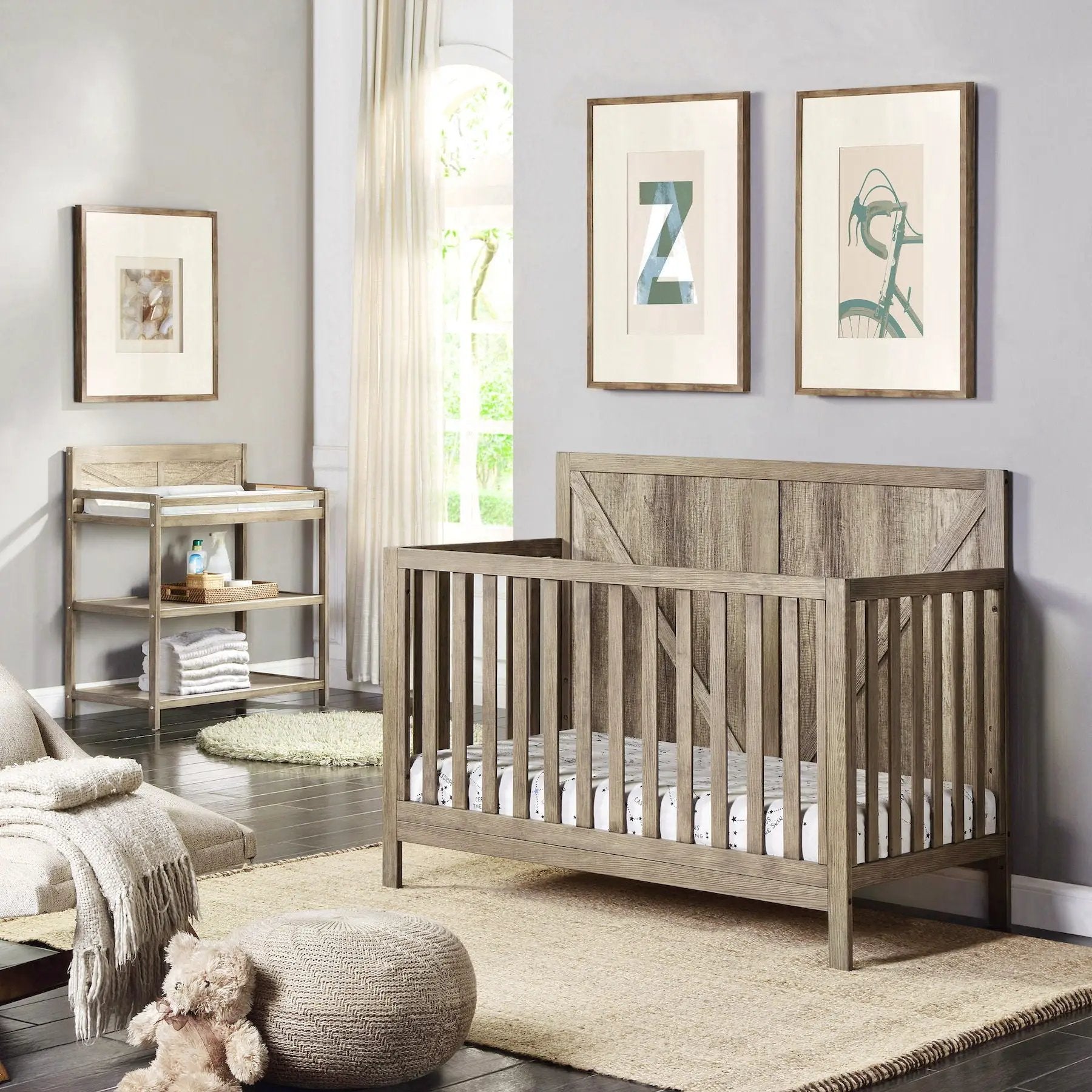 Barnside - 4-in-1 Convertible Crib by Unique Piece Furniture