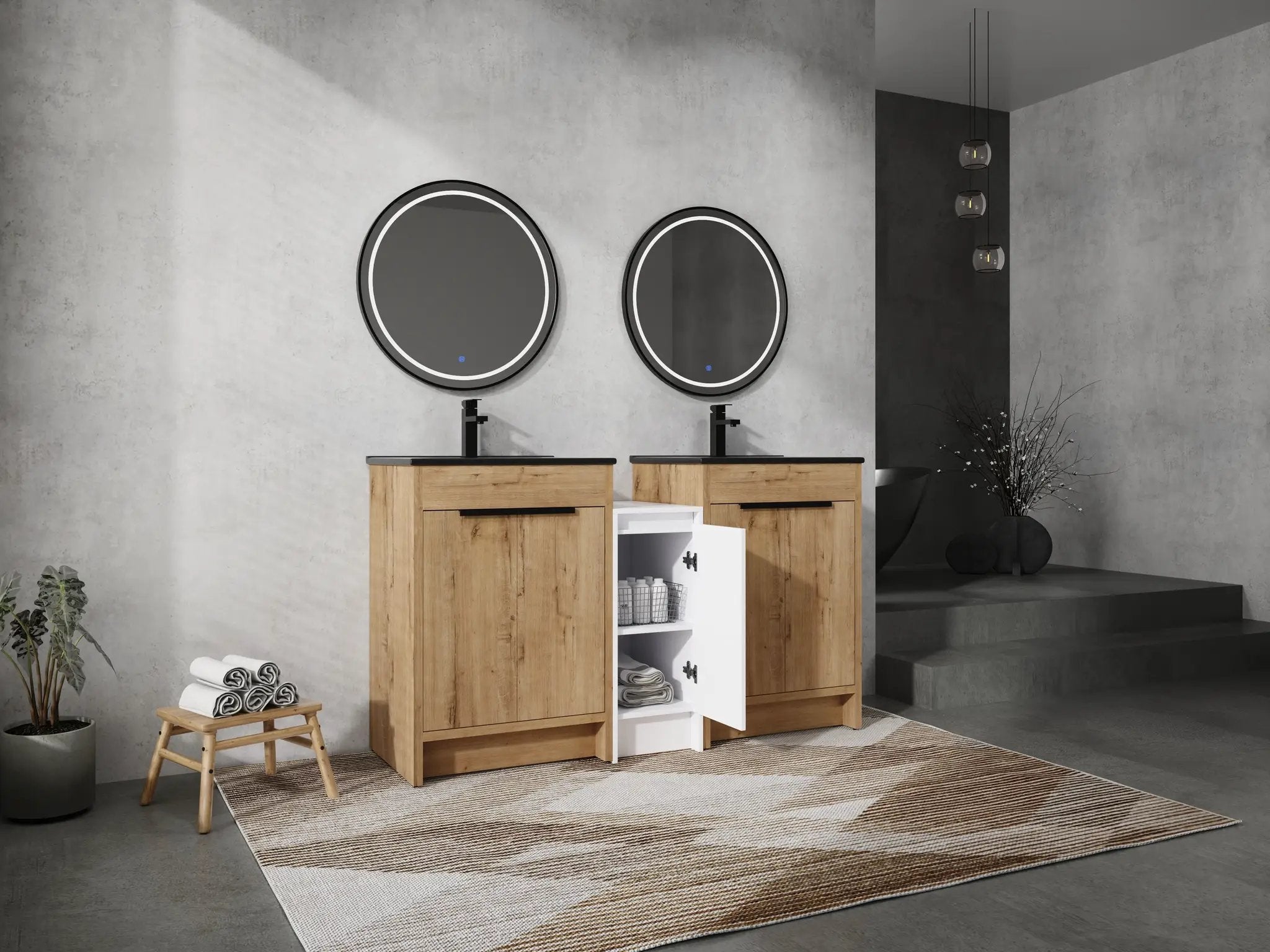 60 Inch Freestanding Bathroom Vanity by HouseOfZazla