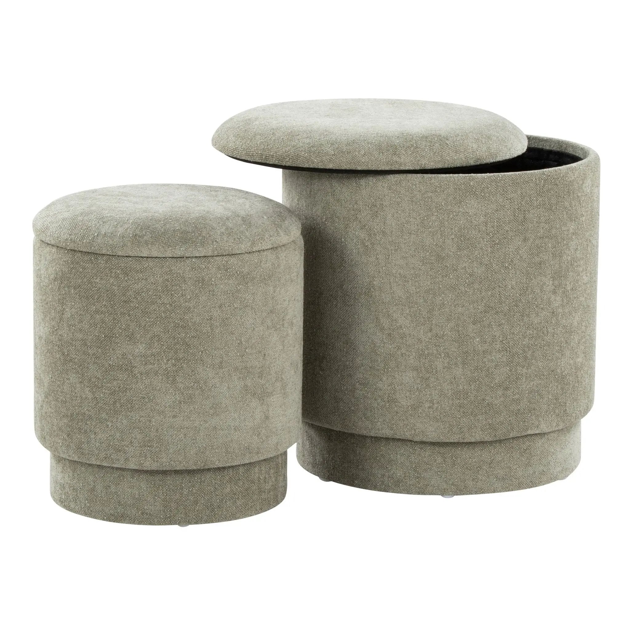 Marla - Upholste Contemporary Ottoman Set by Unique Piece Furniture