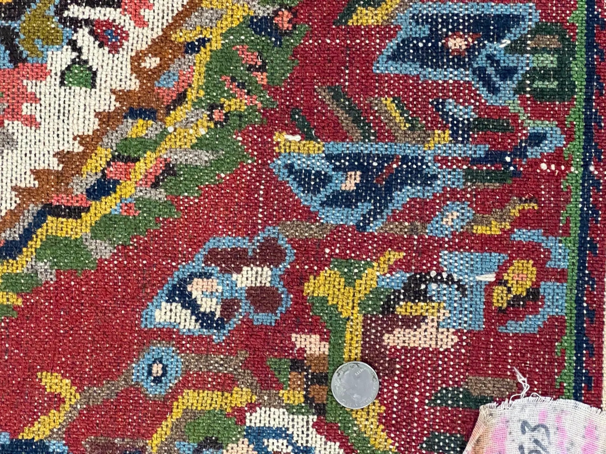 Persian Bakhtiari Rug 5x8, Wool Hand Knotted Antique Carpet, Red, Floral Oriental Rug, 5 x 8 Medium Sized Rug by Jewel Rugs