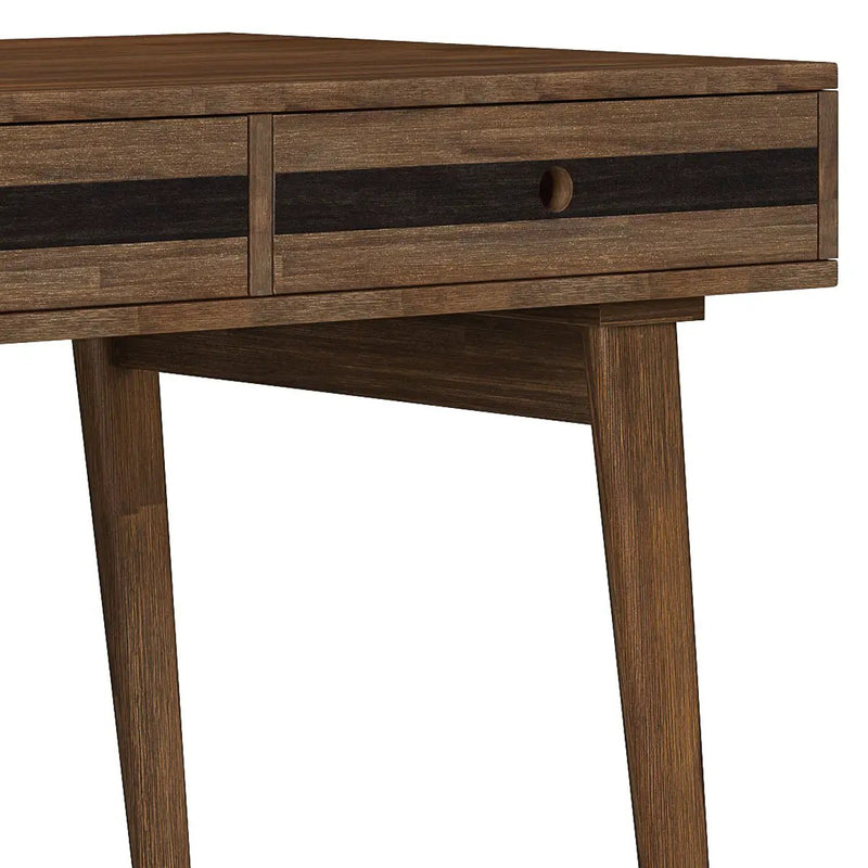Clarkson - Desk - Rustic Natural Aged Brown by HouseOfZazla