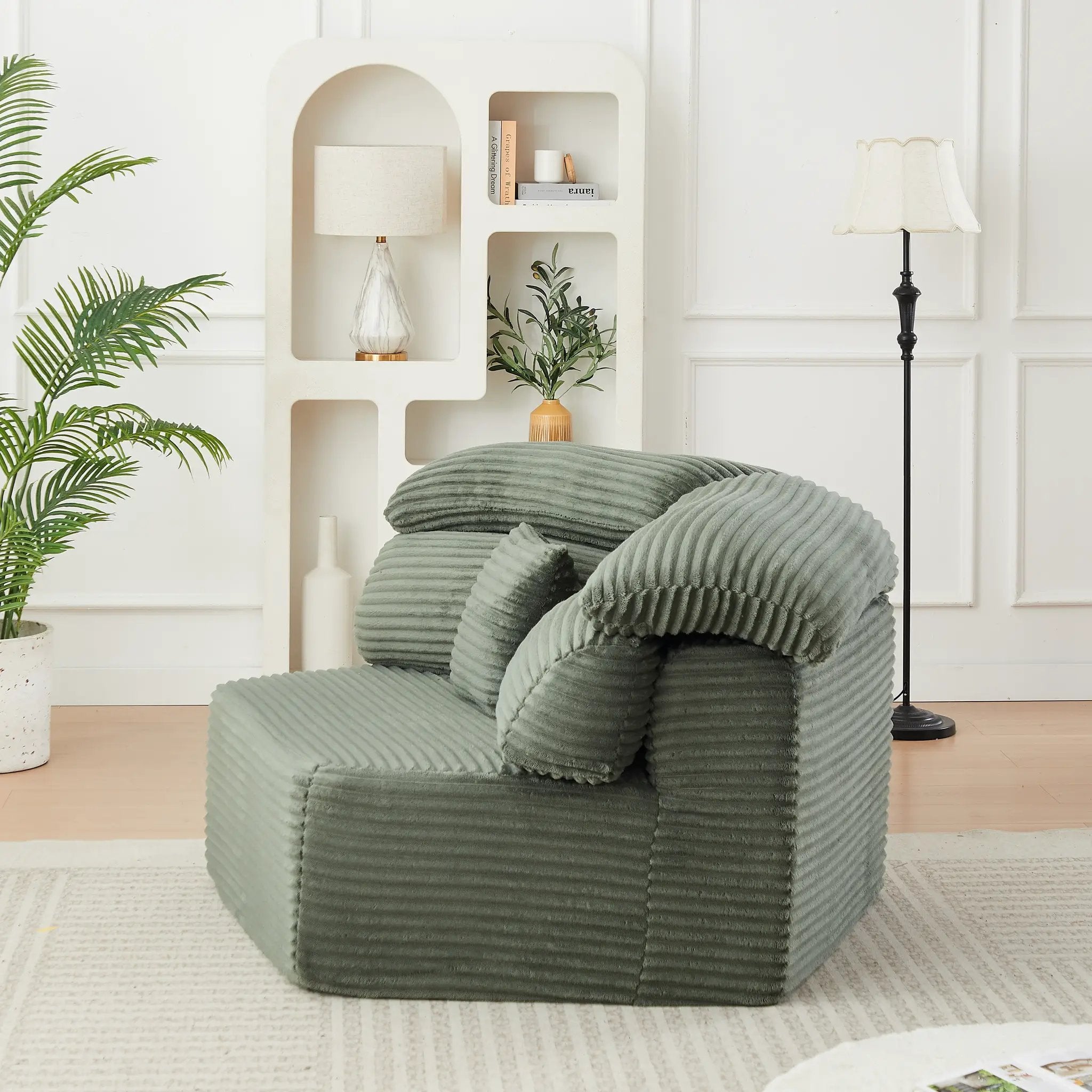 53-Inch Modern Cocooning Sensation Single-Seater Lounge Chair by HouseOfZazla