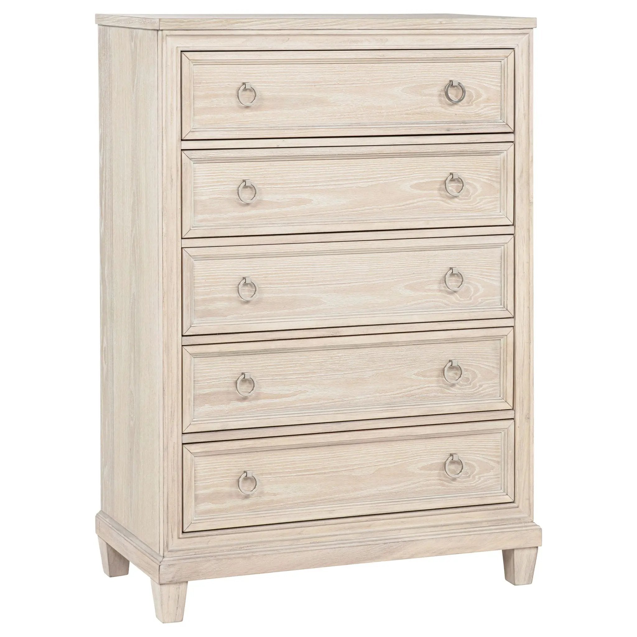 Pembroke 5-drawer Chest of Drawers Washed Oak by Unique Piece Furniture