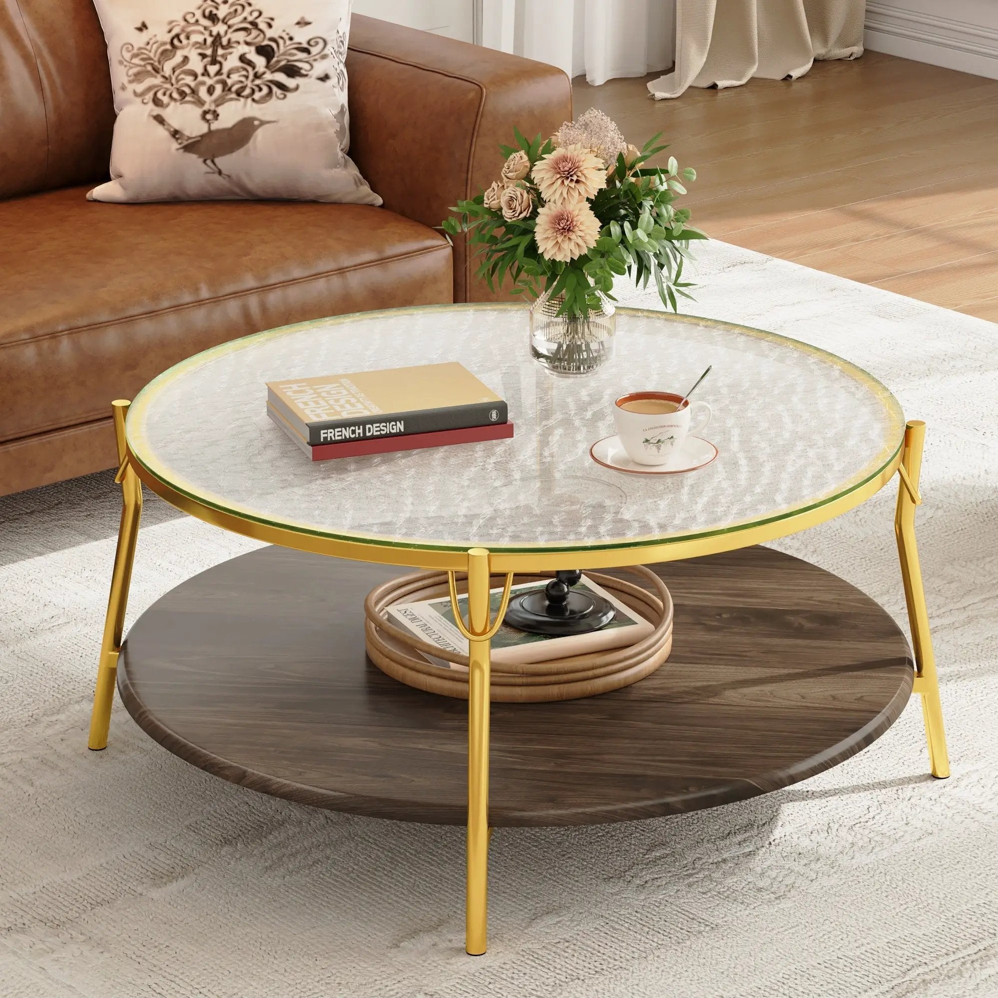 Modern Round Coffee Table by HouseOfZazla