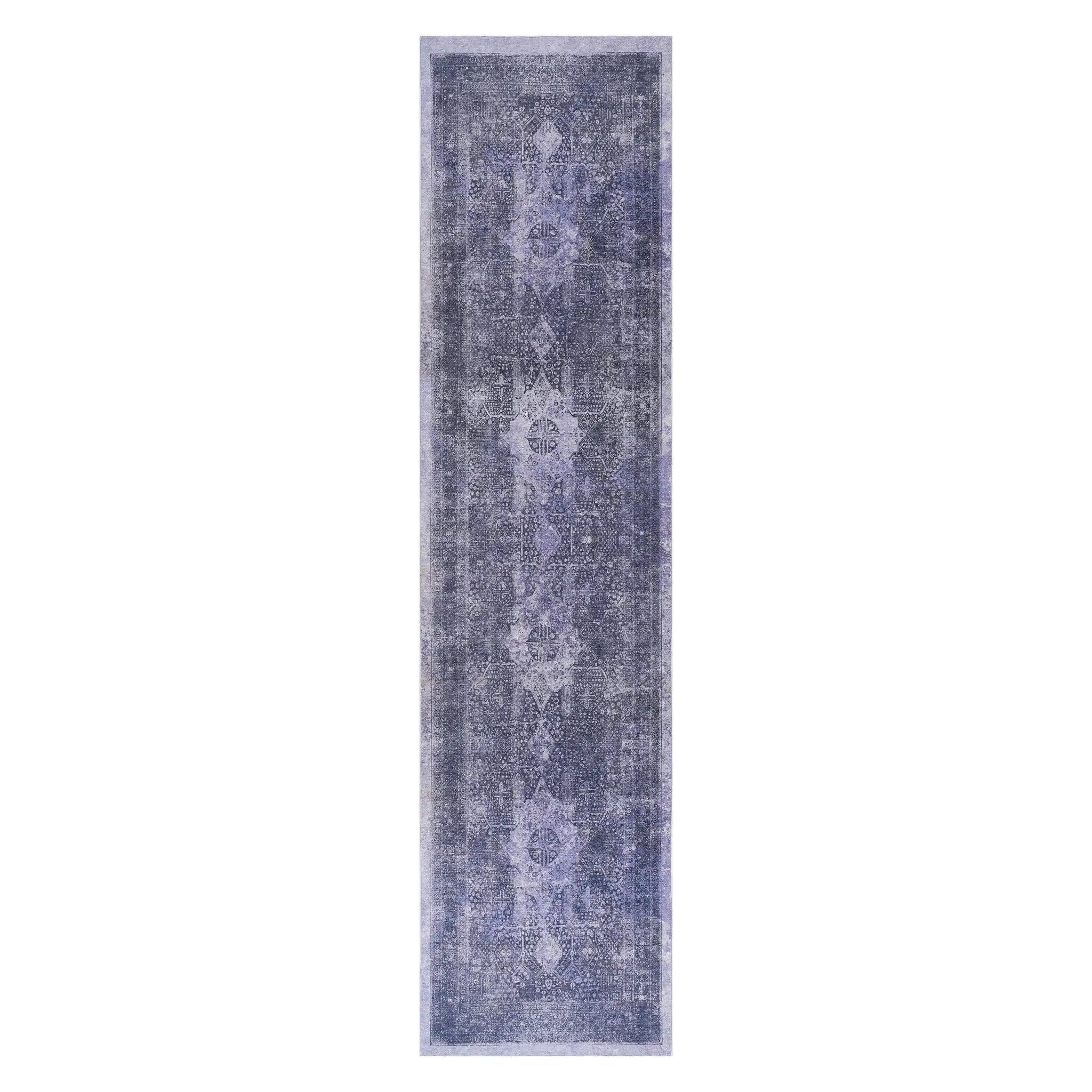 Maval - 2'6'' X 10' Washable Runner Rug - Anthracite by Unique Piece Furniture