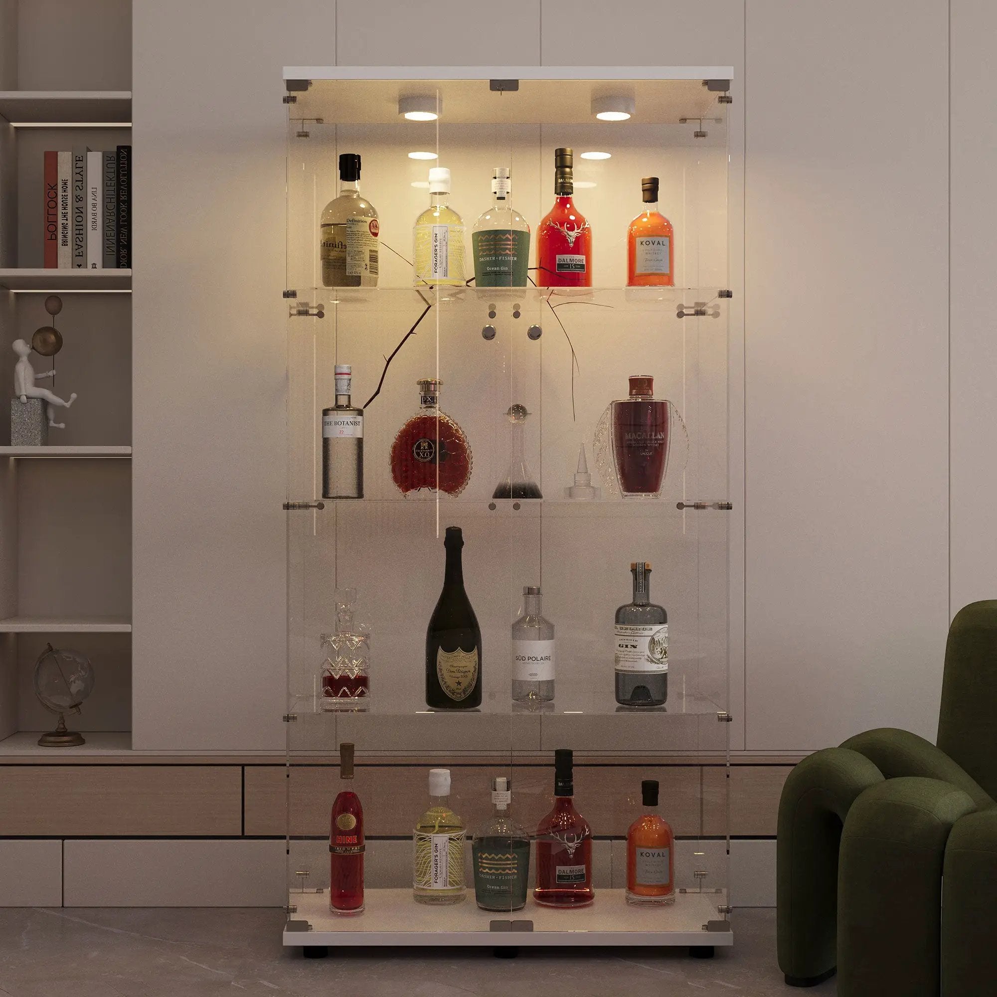 Tempered Glass Display Cabinet by HouseOfZazla