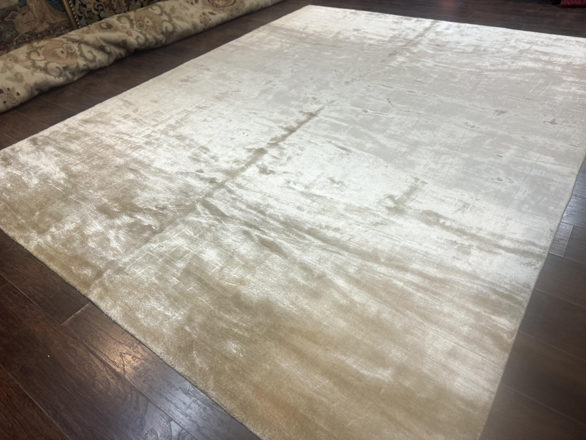 Tibetan Rug 9x11, Handmade Modern Contemporary Area Rug by Jewel Rugs