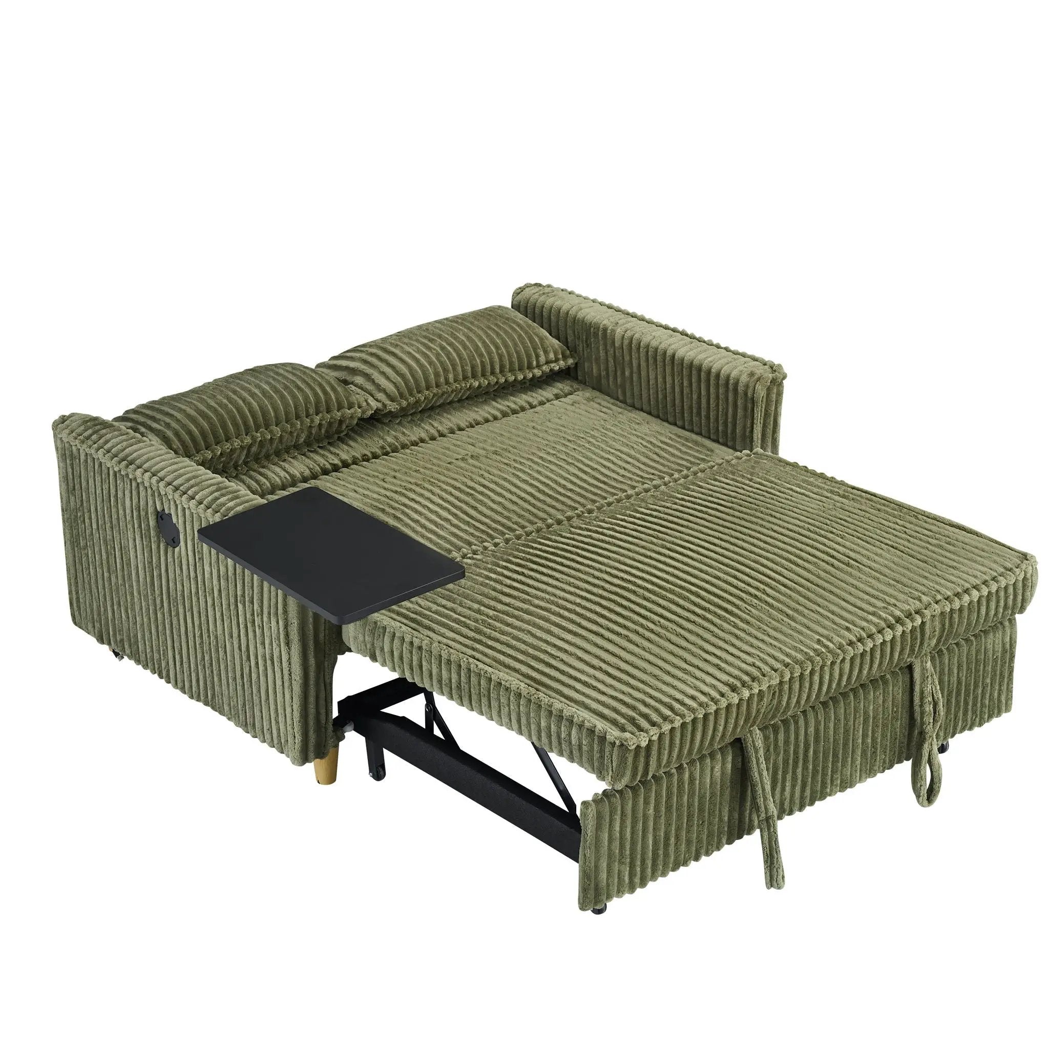Pull Out Sofa With Movable Tabletop And USB Ports by Unique Piece Furniture