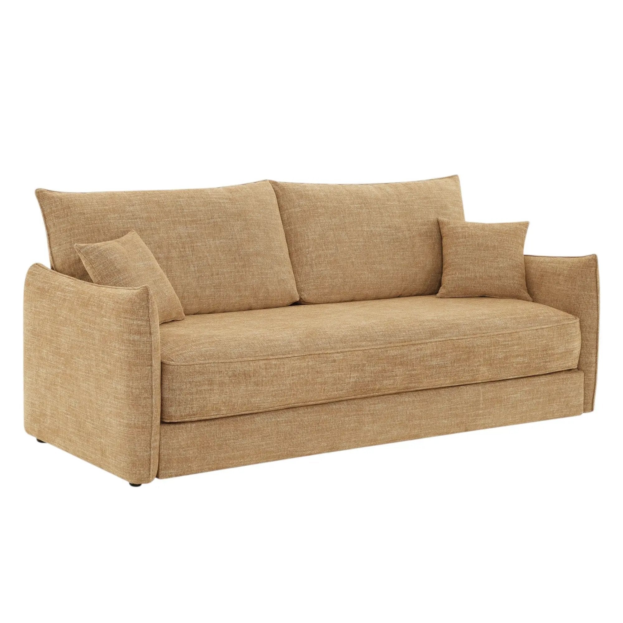 Cadie - Sofa With 2 Pillows - Mocha by HouseOfZazla