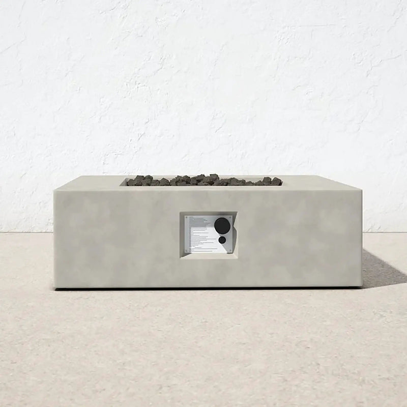 Outdoor Fire Pit Table - Natural / White by HouseOfZazla
