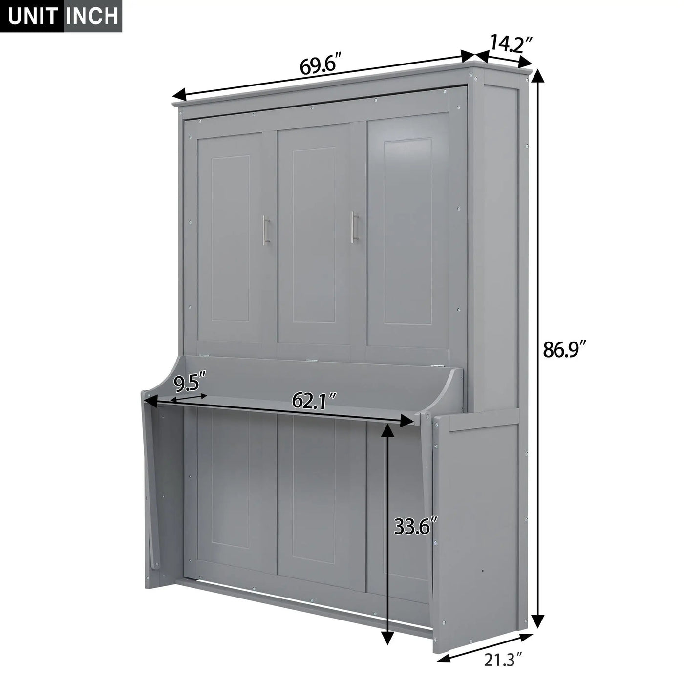 Murphy Bed With Shelf by HouseOfZazla
