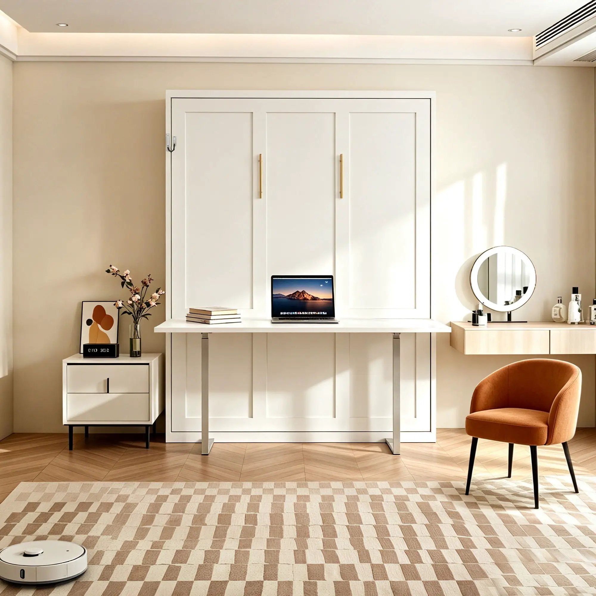 Folding Vertical Murphy Wall Bed by HouseOfZazla