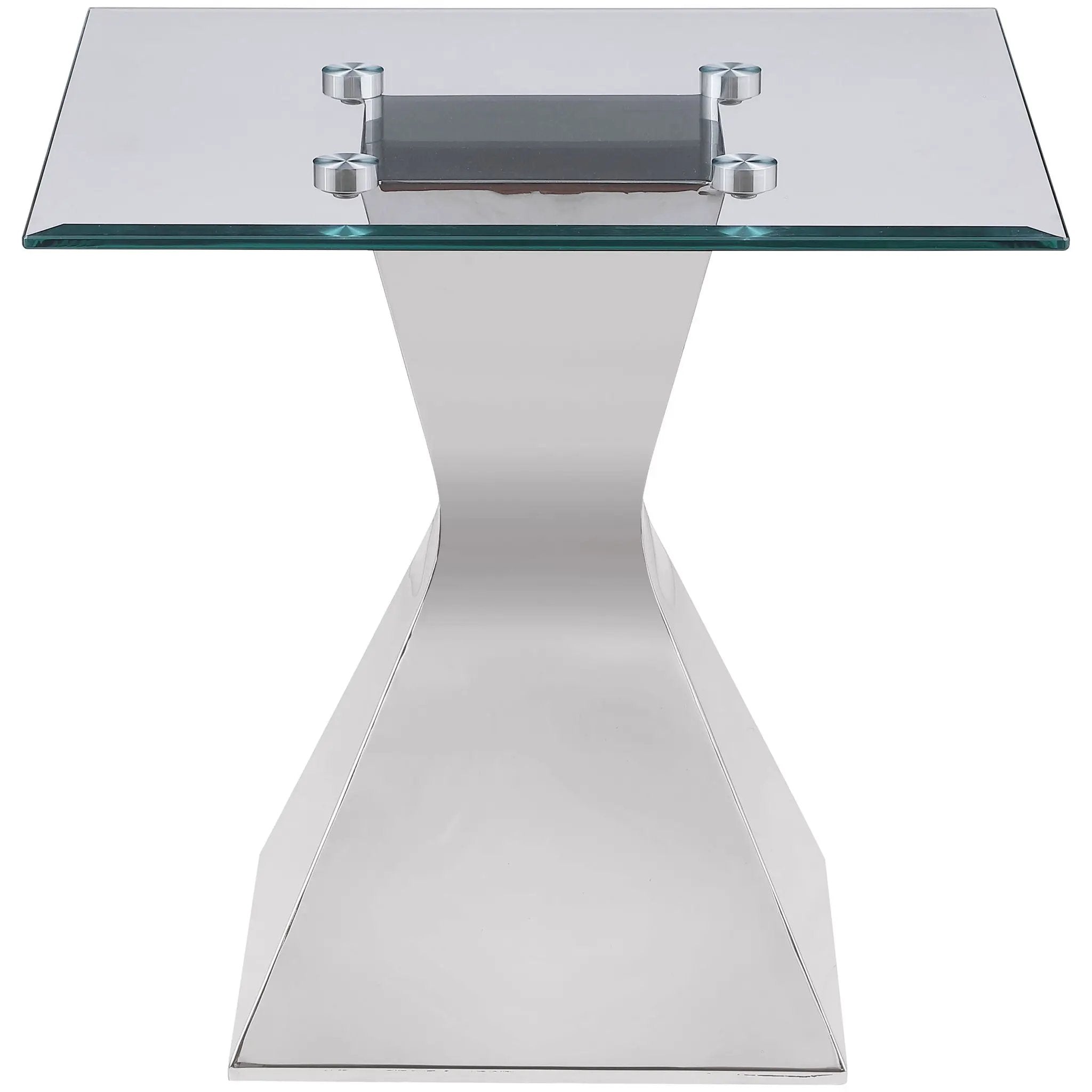Jenny 2-piece Rectangular Coffee and End Table Set Chrome by Unique Piece Furniture