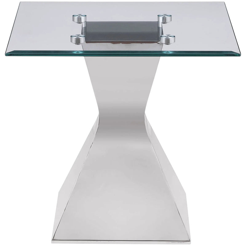Jenny 2-piece Rectangular Coffee and End Table Set Chrome by Unique Piece Furniture