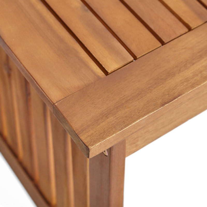 Acacia Wood Rectangular Patio Coffee Table For Outside by HouseOfZazla