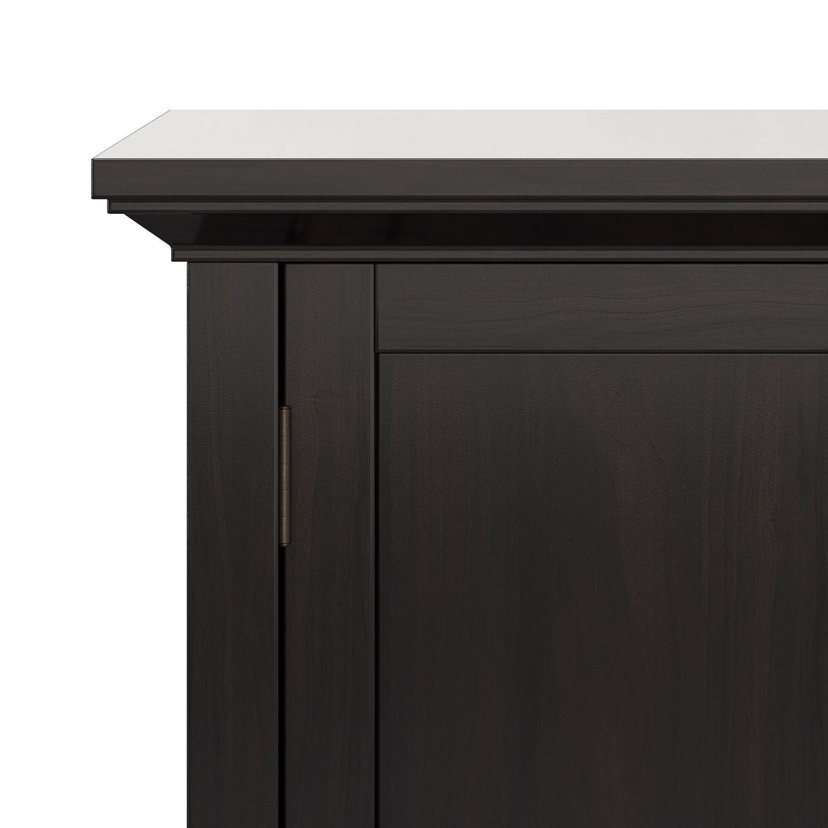 Hickory Brown Low Storage Cabinet with Adjustable Shelves - Accent Cabinet, photo 6 of 7