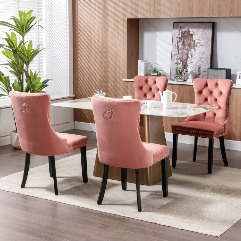 Nikki - High-End Tufted Dining Chair (Set of 2) by HouseOfZazla