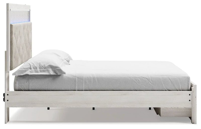 Altyra - King Upholstered Storage Bed - White by Unique Piece Furniture