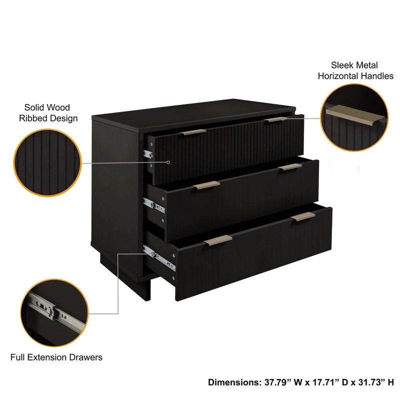 Granville - Dresser With 3 Drawers by HouseOfZazla