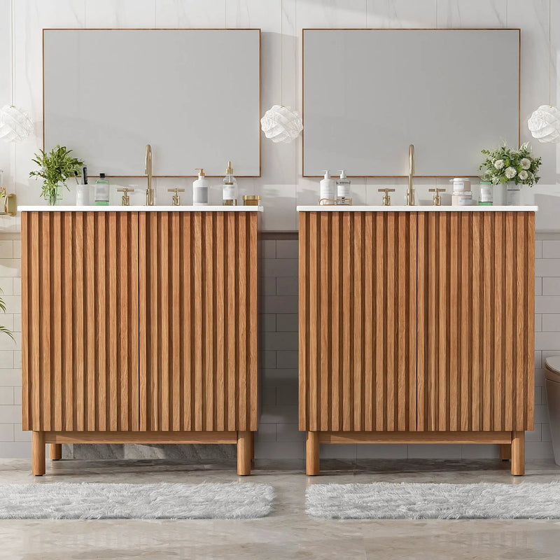 Traditional Bathroom Vanity With Ceramic Sink by Unique Piece Furniture