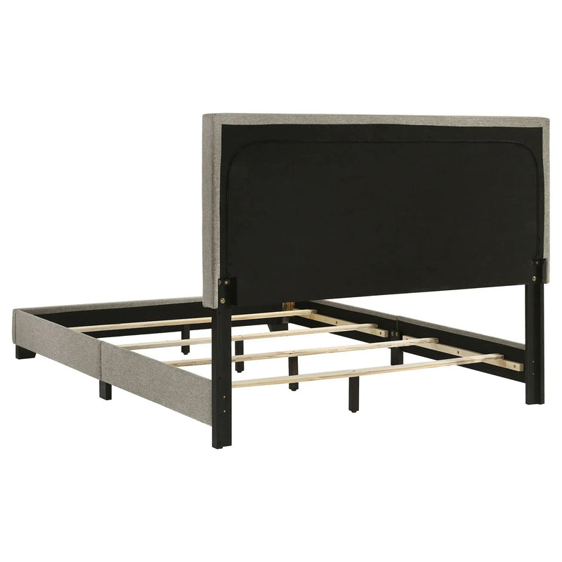 Dorian Fabric Upholstered Full Panel Bed Taupe by Unique Piece Furniture