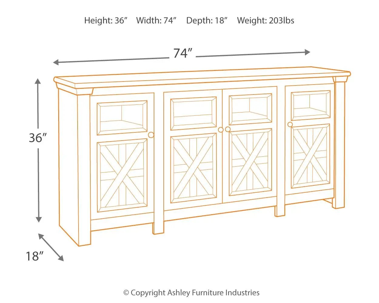 Bolanburg - TV Stand by Unique Piece Furniture