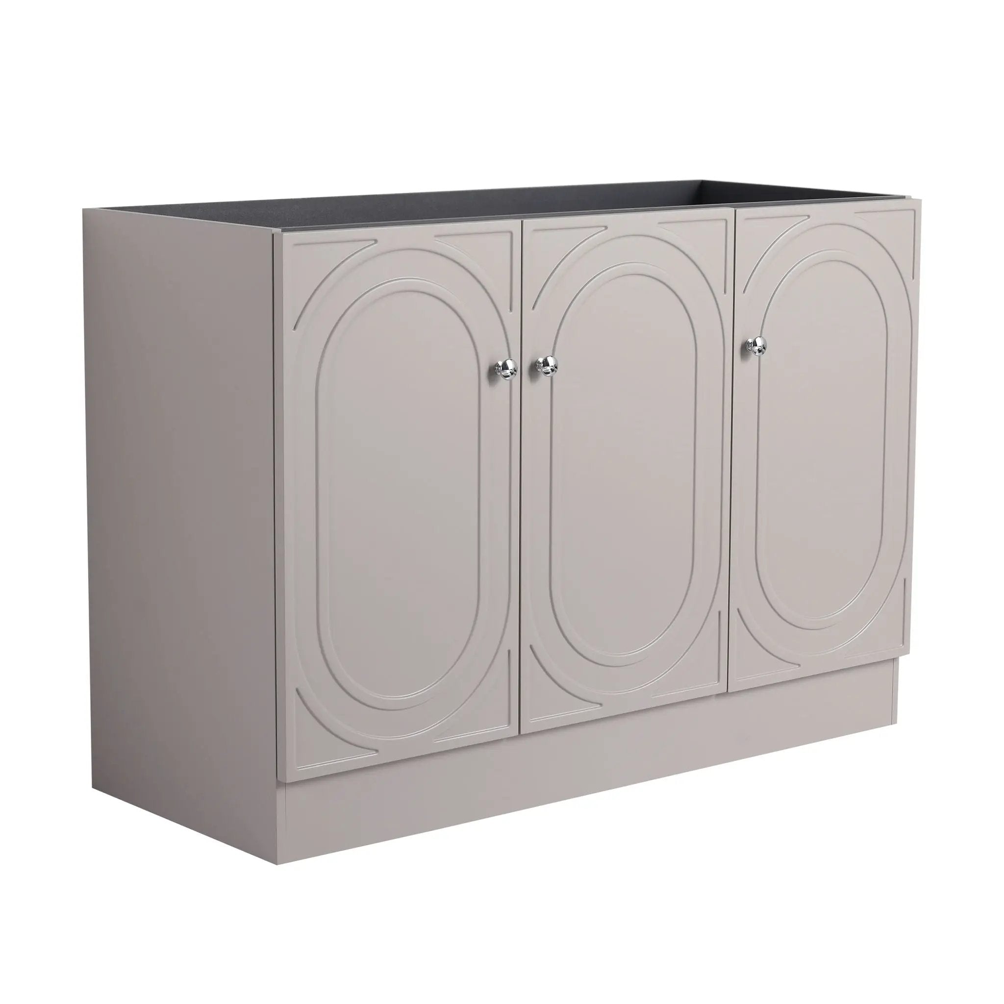 Modern Freestanding Bathroom Vanity With Soft Close Cabinet Doors by HouseOfZazla