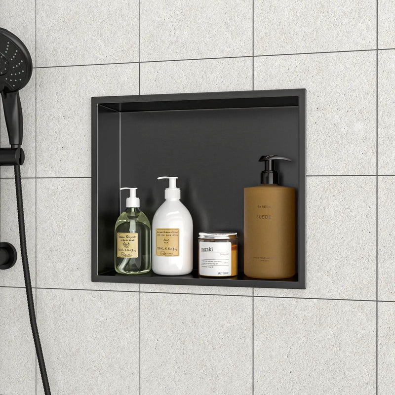 Stainless Steel Shower Niche With Seamless Design For Bathroom Storage by HouseOfZazla