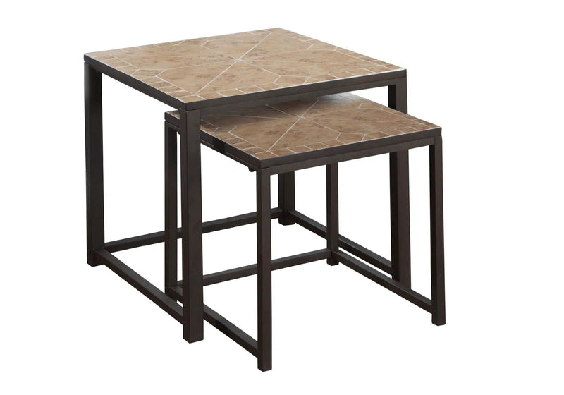 Nesting Table, Space-Saving Design Transitional (Set of 2) by Unique Piece Furniture