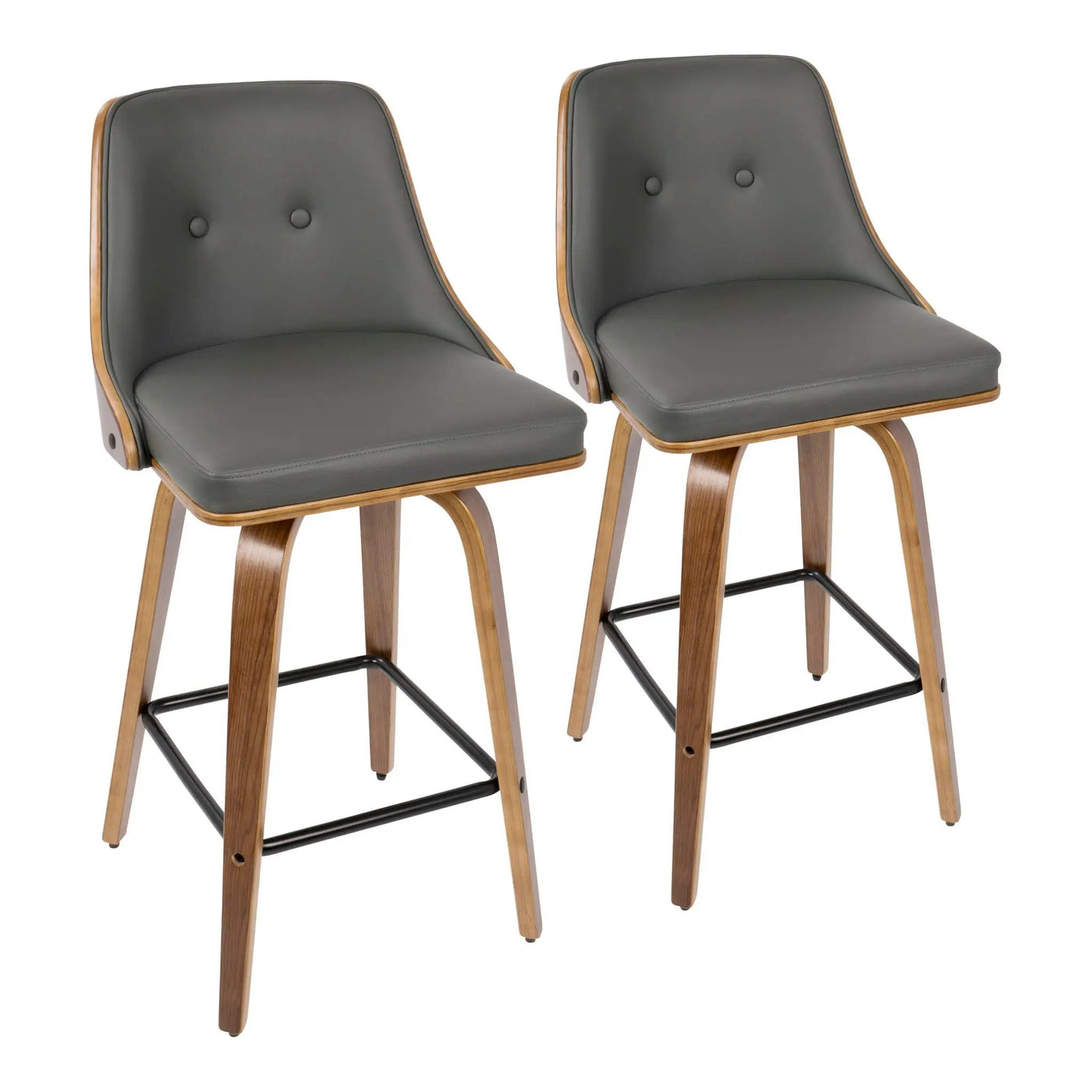 Gianna - Mid Century Modern Counter Stool (Set of 2) by HouseOfZazla