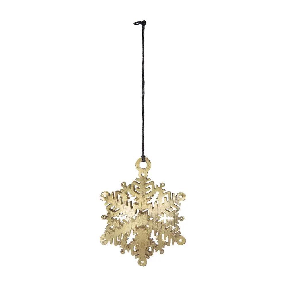 3.5" Snowflake Hanging Ornament Set of 12 by HouseOfZazla