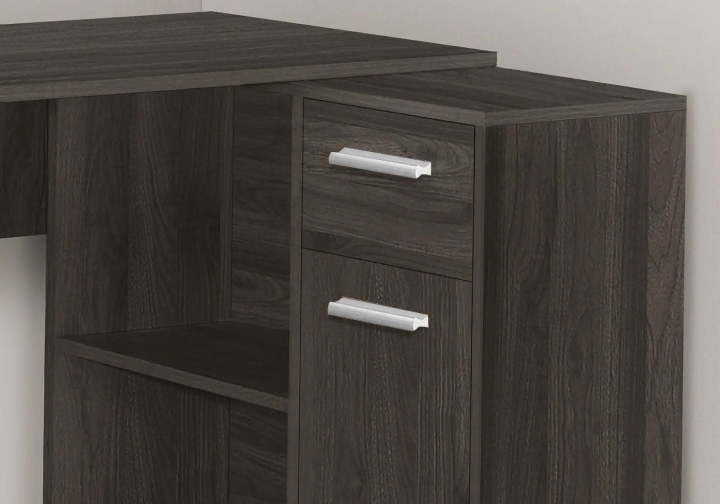 Computer Desk, Home Office, Corner, Storage Drawers, L Shape, Contemporary & Modern by HouseOfZazla