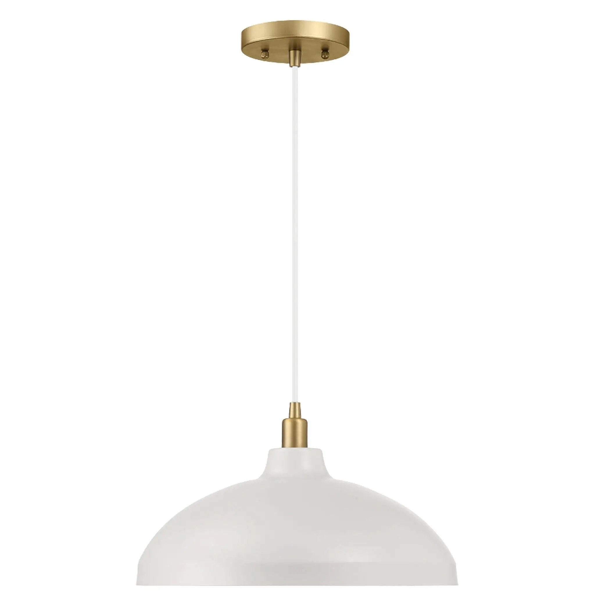Astral - Single Light Pendant Lamp For Entrance Kitchen Island - Gold / White by Unique Piece Furniture