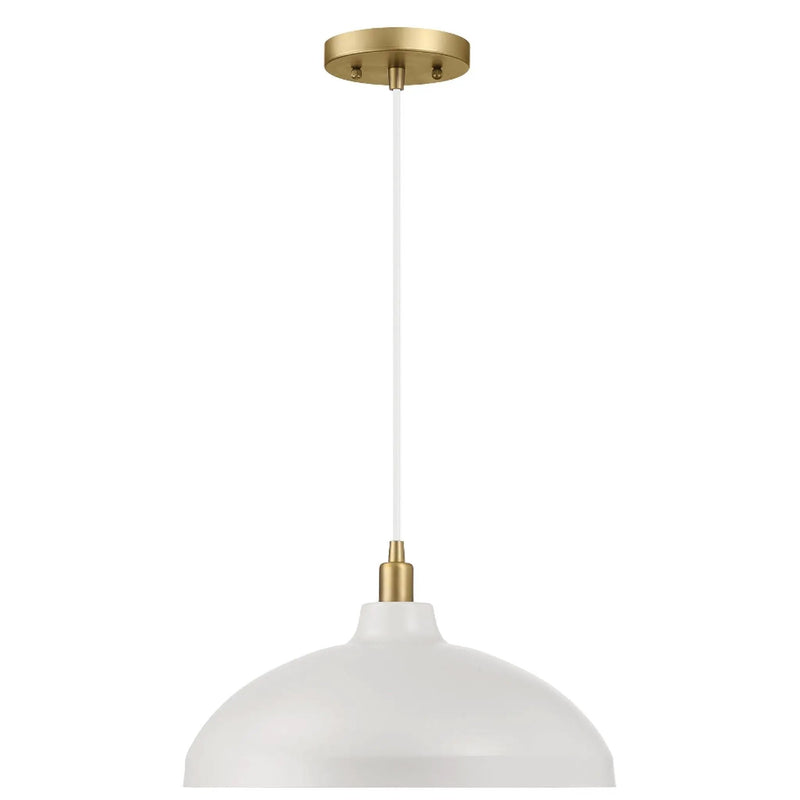Astral - Single Light Pendant Lamp For Entrance Kitchen Island - Gold / White by HouseOfZazla