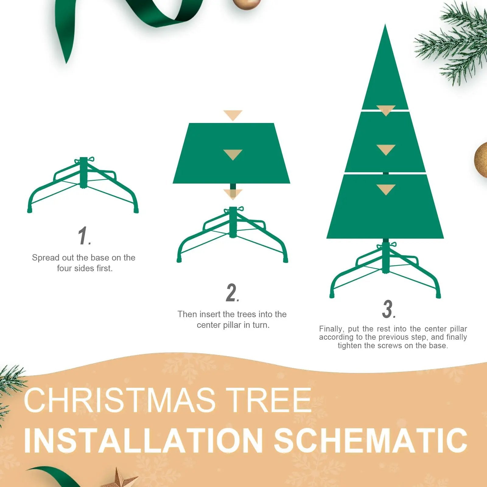 9FT Christmas Tree with 2435 Tips and 700 Warm Lights by HouseOfZazla